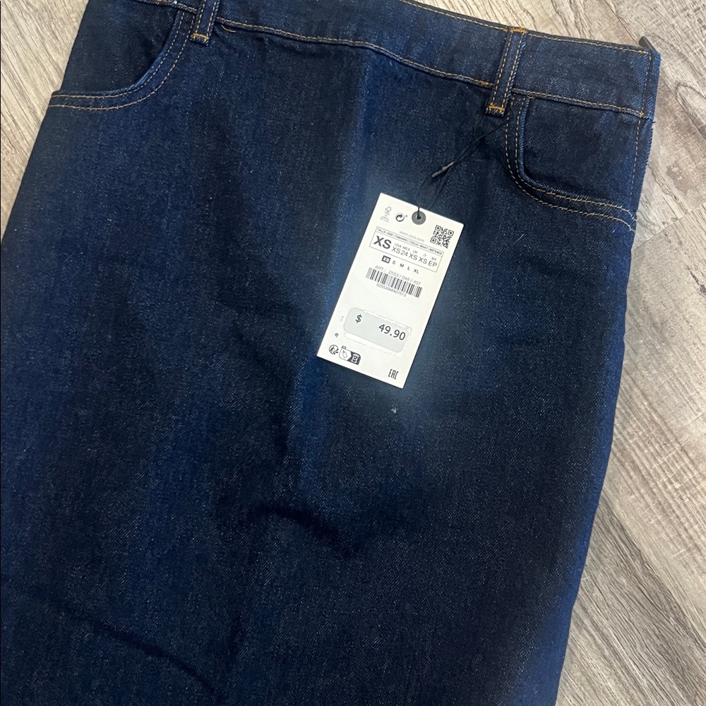Zara denim Pencil Skirt